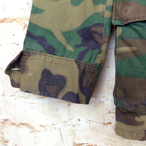 VTG Military USMC Shirt M RDF ERDL Camo 70s Jungle Coat Hot Weather Ripstop - Picture 14 of 15